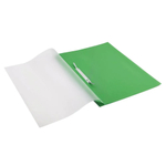 Папки скоросшиватели А4, набор 25 штук, MC-Basir, Пластиковая канцелярская папка для хранения документов с прозрачным верхом, толщина 0,11 мм, размер 309*230 мм