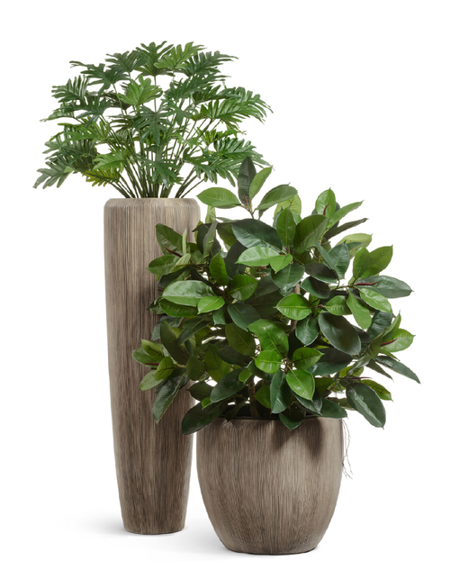 Кашпо TREEZ Effectory Wow Высокий конус Design Капучино в-75 см, д-34 см 1/1 41.3321-06-049-BB-075