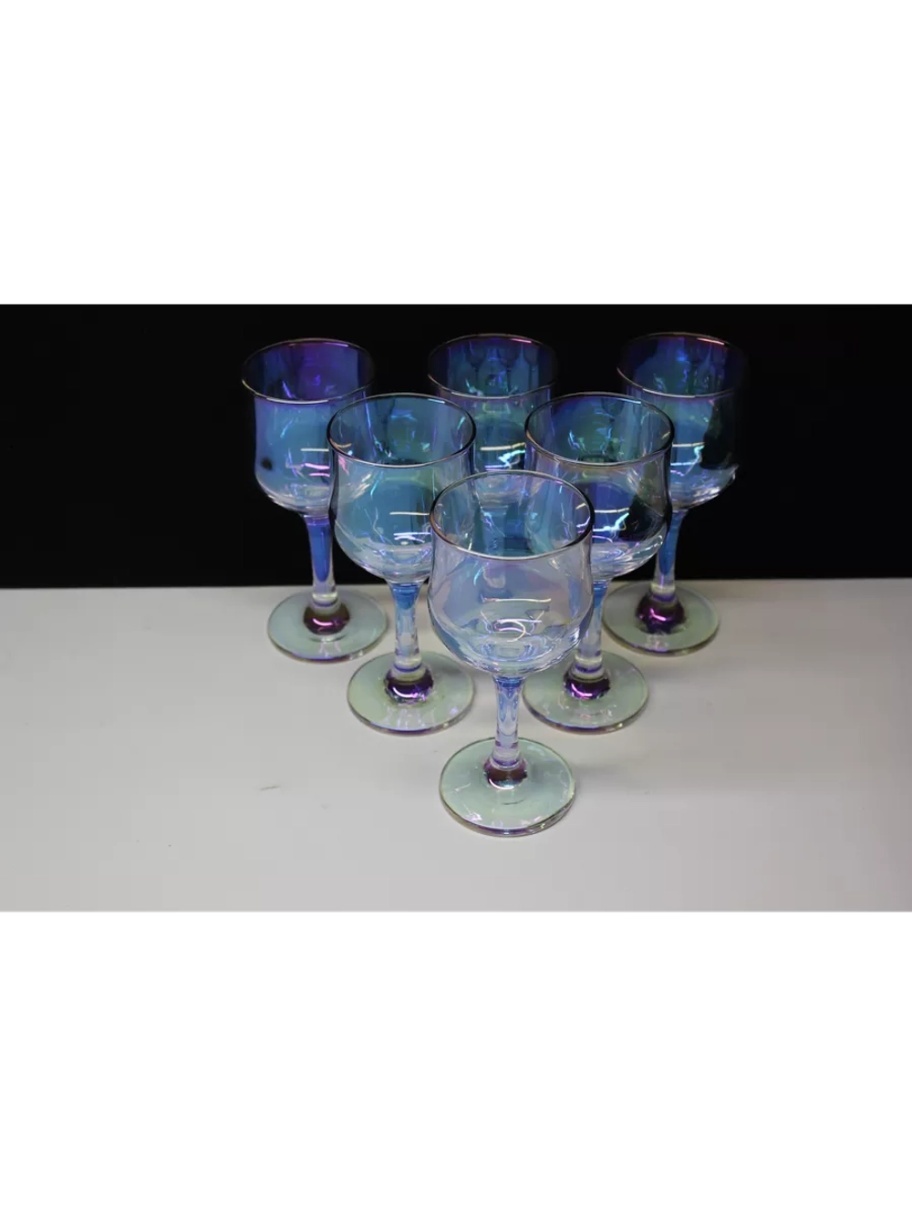 Фужеры для вина 6 штук Радужная коллекция