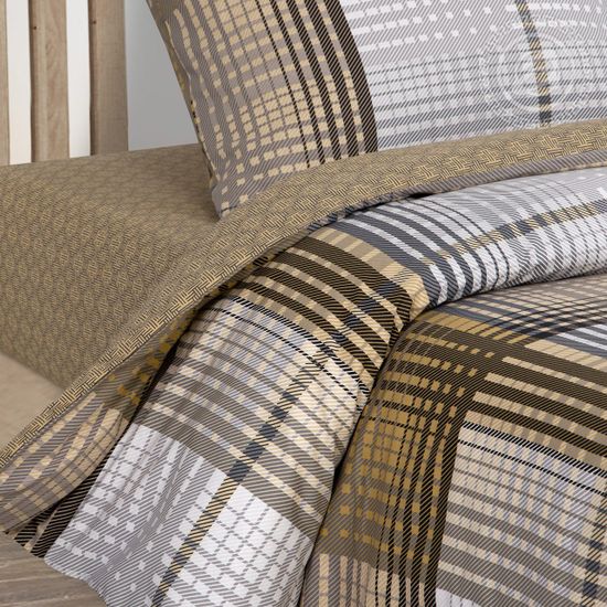 Двуспальный с европростынёй комплект постельного белья Риальто DE LUXE поплин наволочки 70x70 см