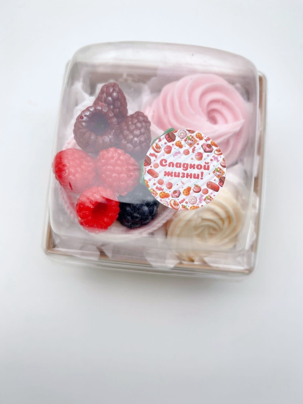 Набор мыла «Чашка с ягодами, роуз»