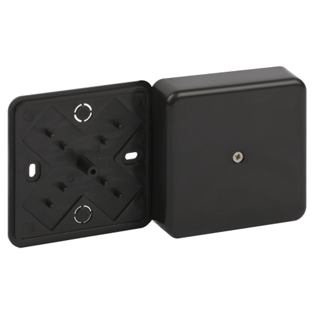 Распаячная коробка ЭРА BS-B-75-75-20 для кабель-канала черная 75х75х20мм IP40