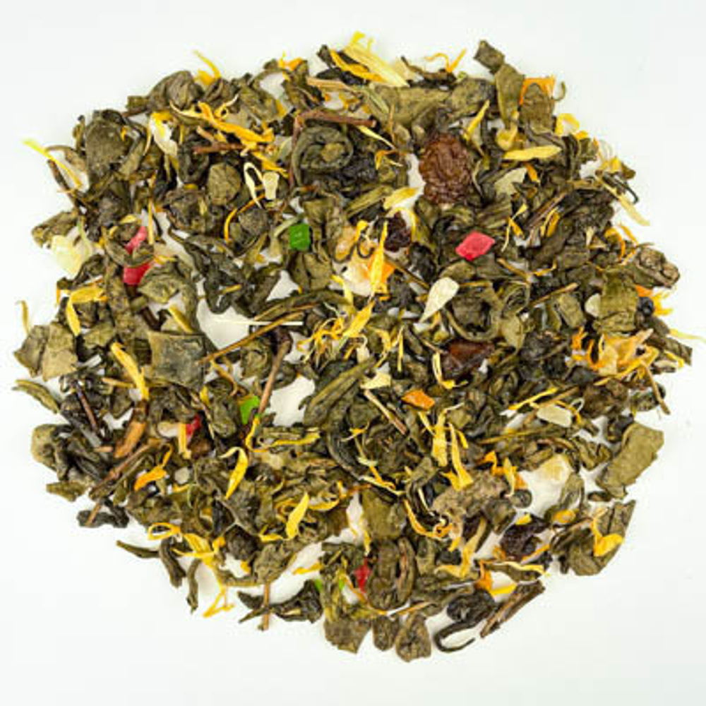 Зеленый чай BERRY-TEA "Абрикосовый джем"  | 35гр под чайник | Эконом