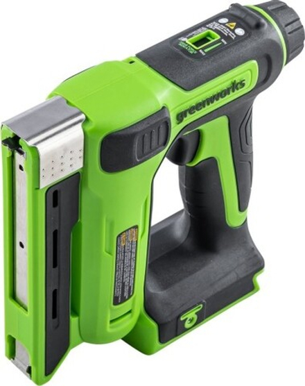 Степлер аккумуляторный GREENWORKS G24CS10 24V, АКБ 2Ач и ЗУ 3400107CUA