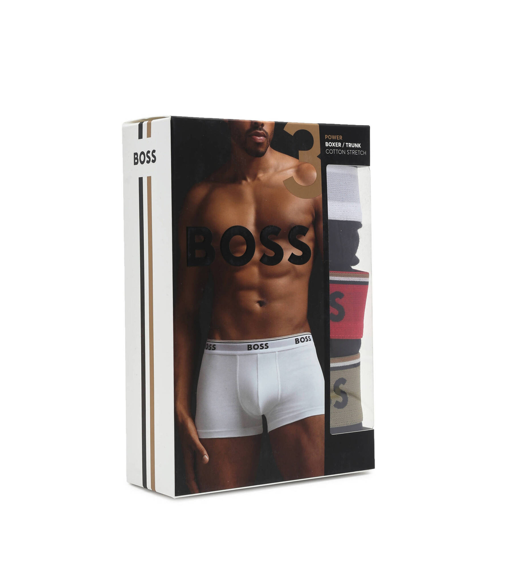 Трусики-боксеры 3шт. Trunk 3P Power BOSS BLACK - черный(50495436)