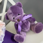 Букет гортензий с черничным мишкой «Teddy bloom symphony»