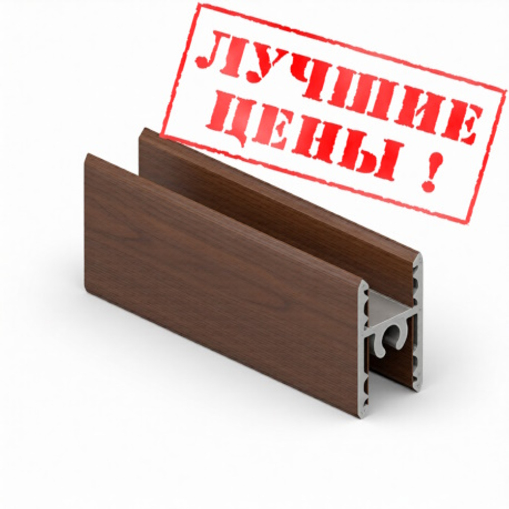 Рамка средняя двери - центральный ригель (5,40 м) Яблоня