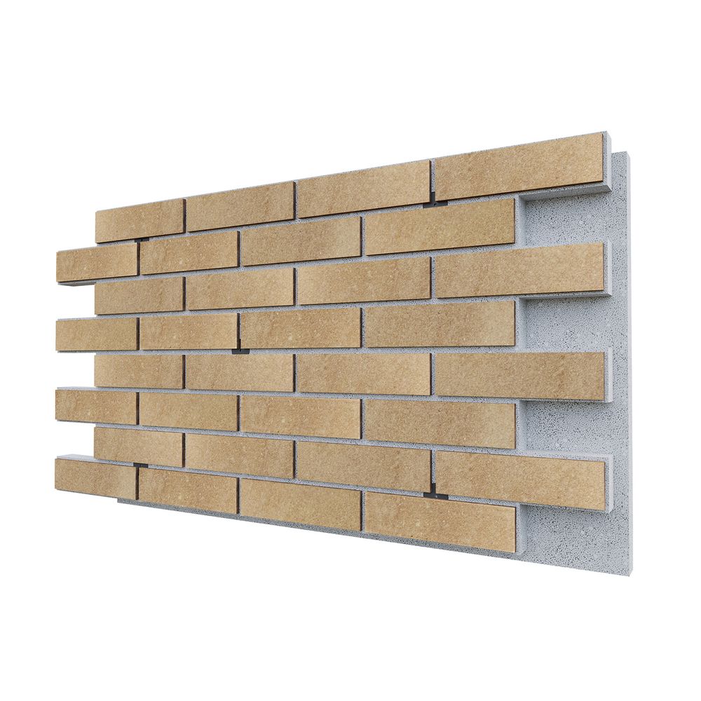 Негорючая термопанель ППС PRO Paradyz Mattone Sabbia Beige Elewacja 0,60 м², 1020x600 мм