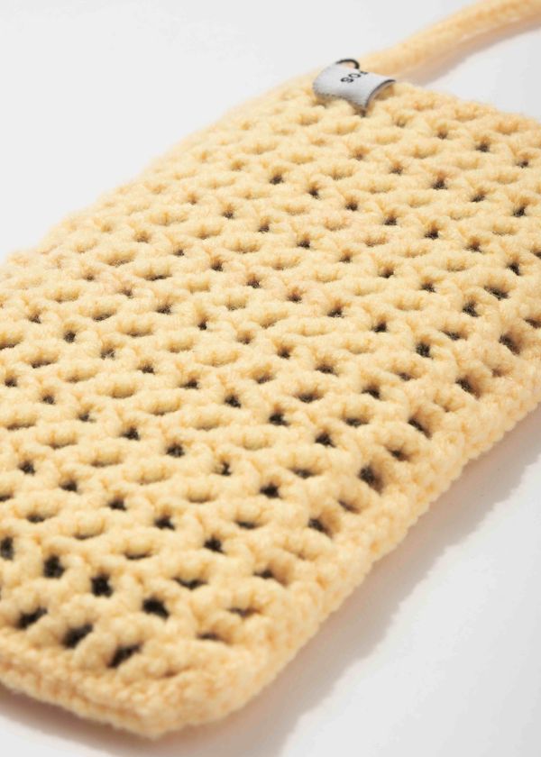 Вязаная сумочка FOS Бледно-желтая - фото 4