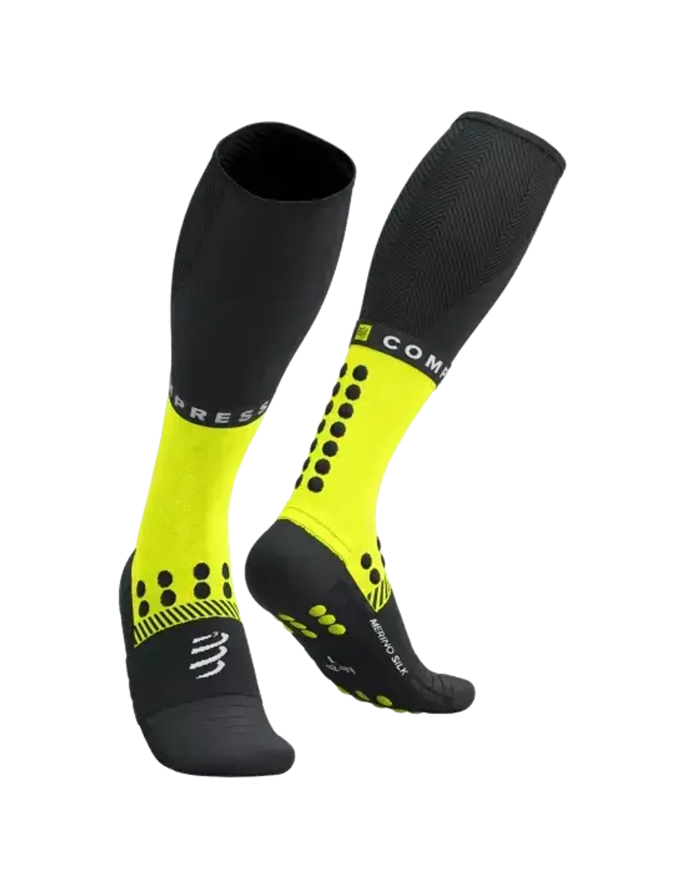 Гольфы Winter Run Black/Safe Yellow