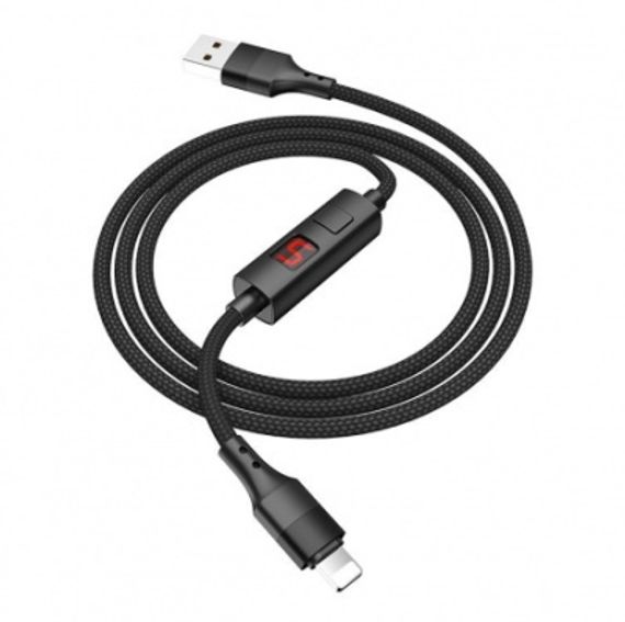 USB - Lightning HOCO S13 (дисплей), черный