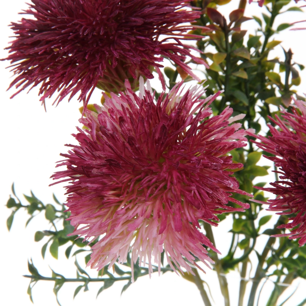 Искусственные цветы «Волшебство лета» 32см Одуванчики 5 цветков лиловые