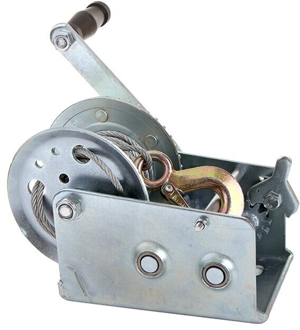 Лебедка ручная барабанная PATRIOT WH 1100B усилие - 1100 кг, трос- 8 м (770000040)