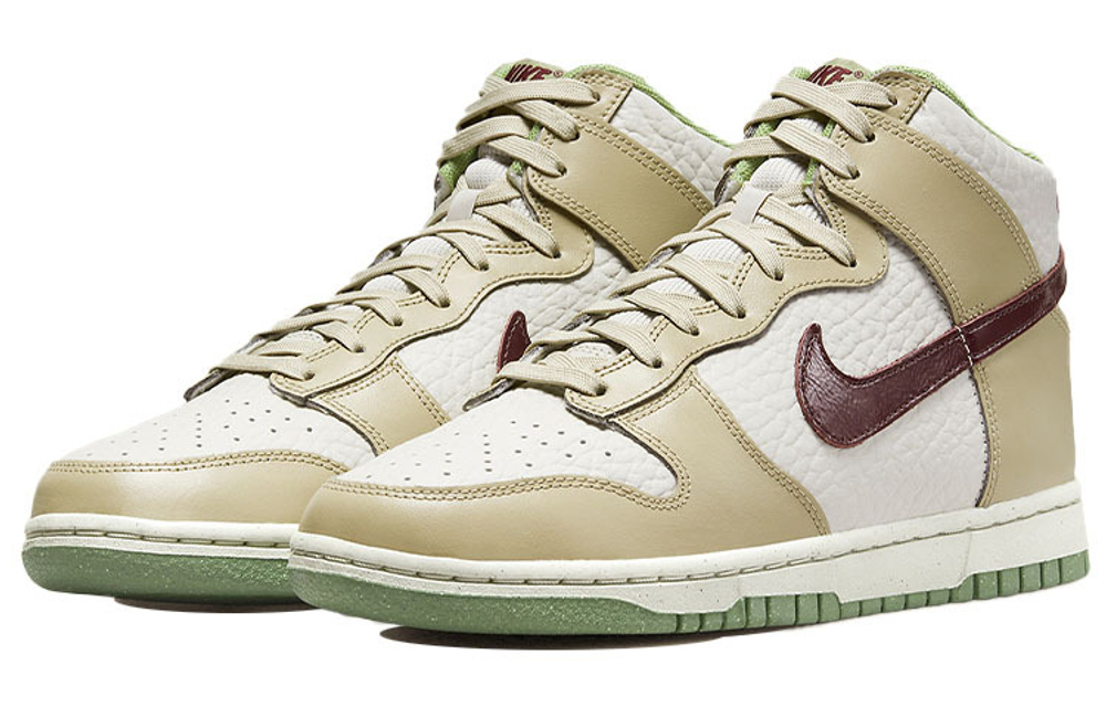 Nike dunk high light bone top