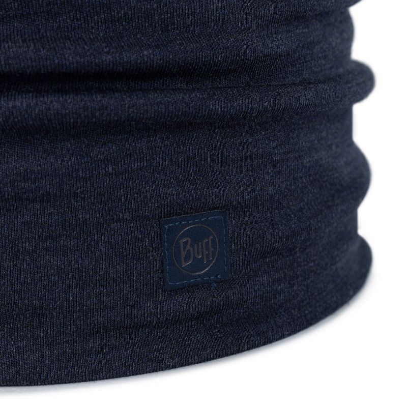 Теплый шерстяной шарф-труба Buff Merino Heavyweight Solid Indigo Фото 4