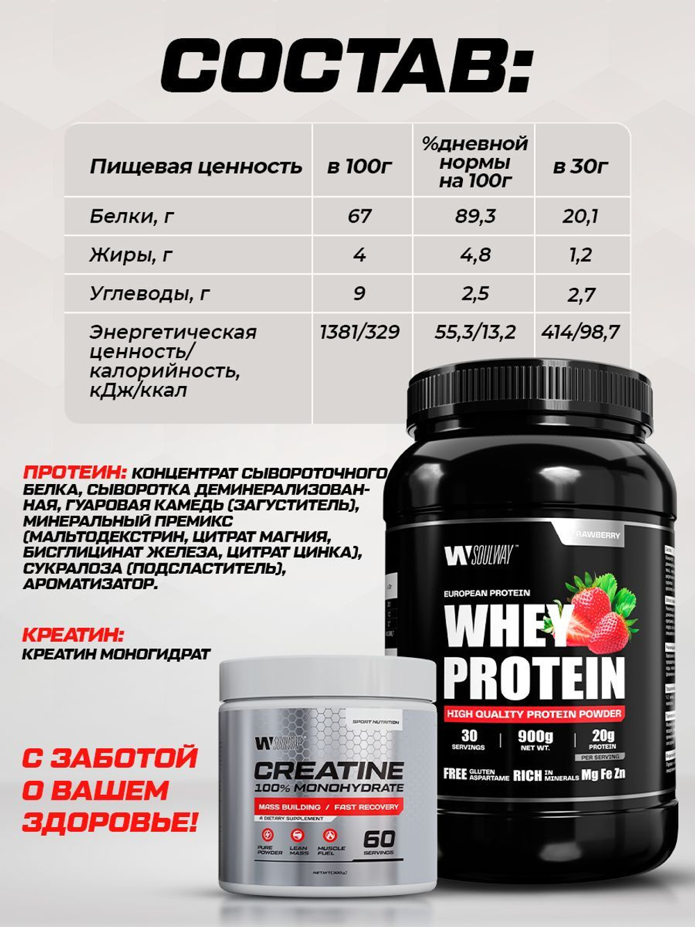 Протеин сывороточный со вкусом карамели 900 гр 30 порций