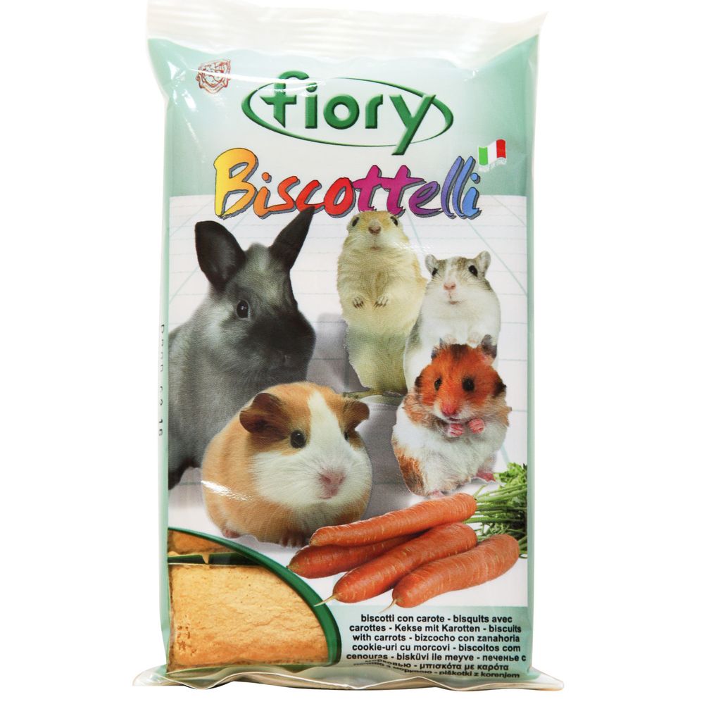 Fiory 35г Biscottelli бисквиты для грызунов с морковью