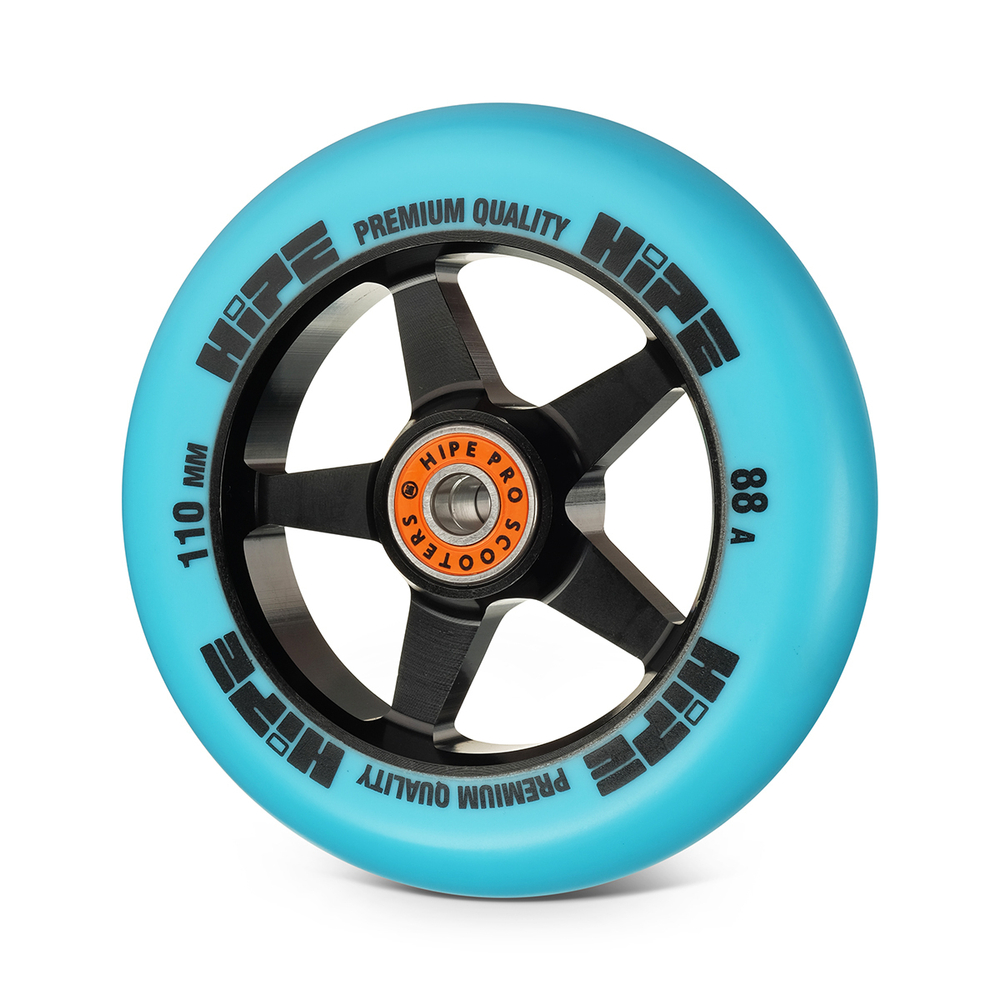 Колесо HIPE H09 для самоката 110 мм черный/синий (black/blue)