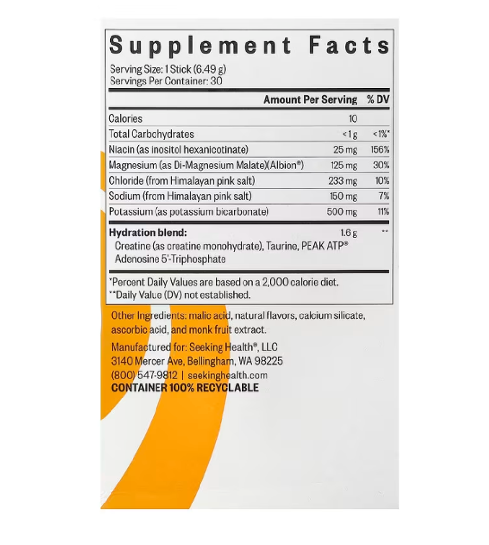 Seeking health, Optimal electrolyte orange 30 саше по 6,49 гр.