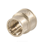Муфта латунь никель переходная Ду 15х10 (1/2"х3/8") ВР/ВР VALFEX VF.240.N.012.038