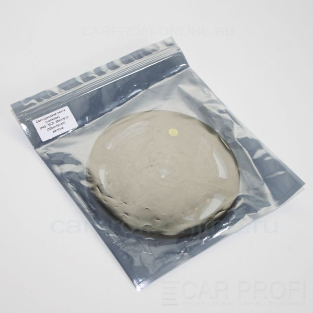 Светодиодная лента в блистере, желтая, 12В smd5050, IP65, 60д/м, 5м