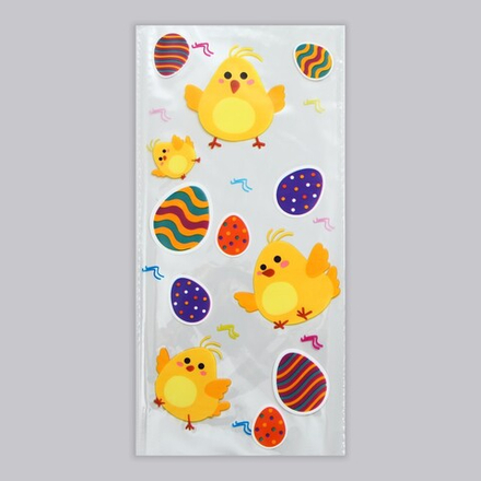Пакет подарочный "Пасхальный с цыплятами", 13х27см