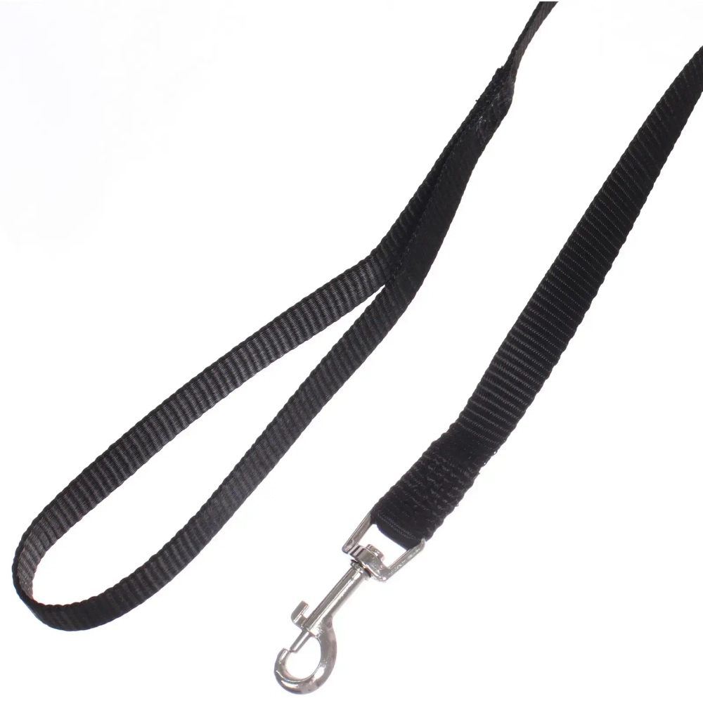 Шлейка с поводком для мелких пород собак и кошек «LAPUSIK», цвет черный, размер M