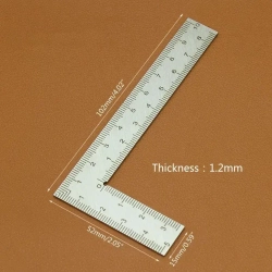 Линейка/угольник 150мм х 100мм, Нержавеющая сталь