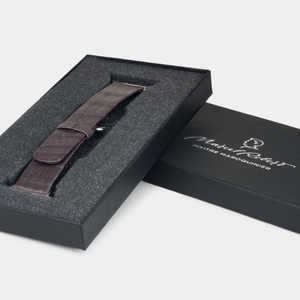 Ремешок для Apple Watch 40/41mm ST Classic из кожи крокодила, серого цвета