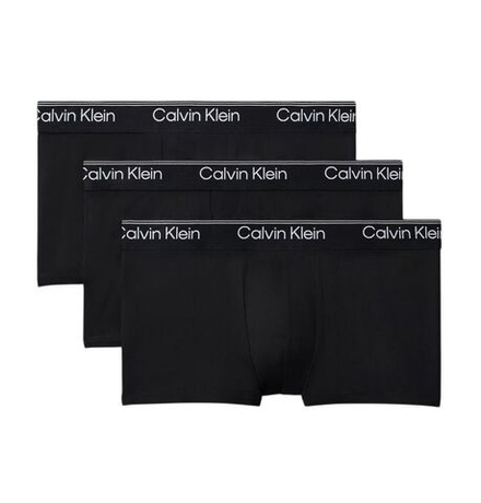 Боксерки теннисные Calvin Klein Low Rise Microfiber 3P - black/black/black