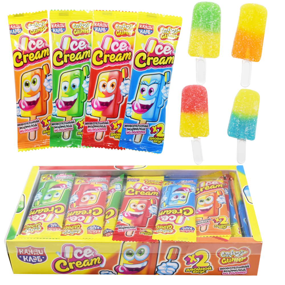 Марм. жев. н/п "Ice cream" 12*30шт 14г