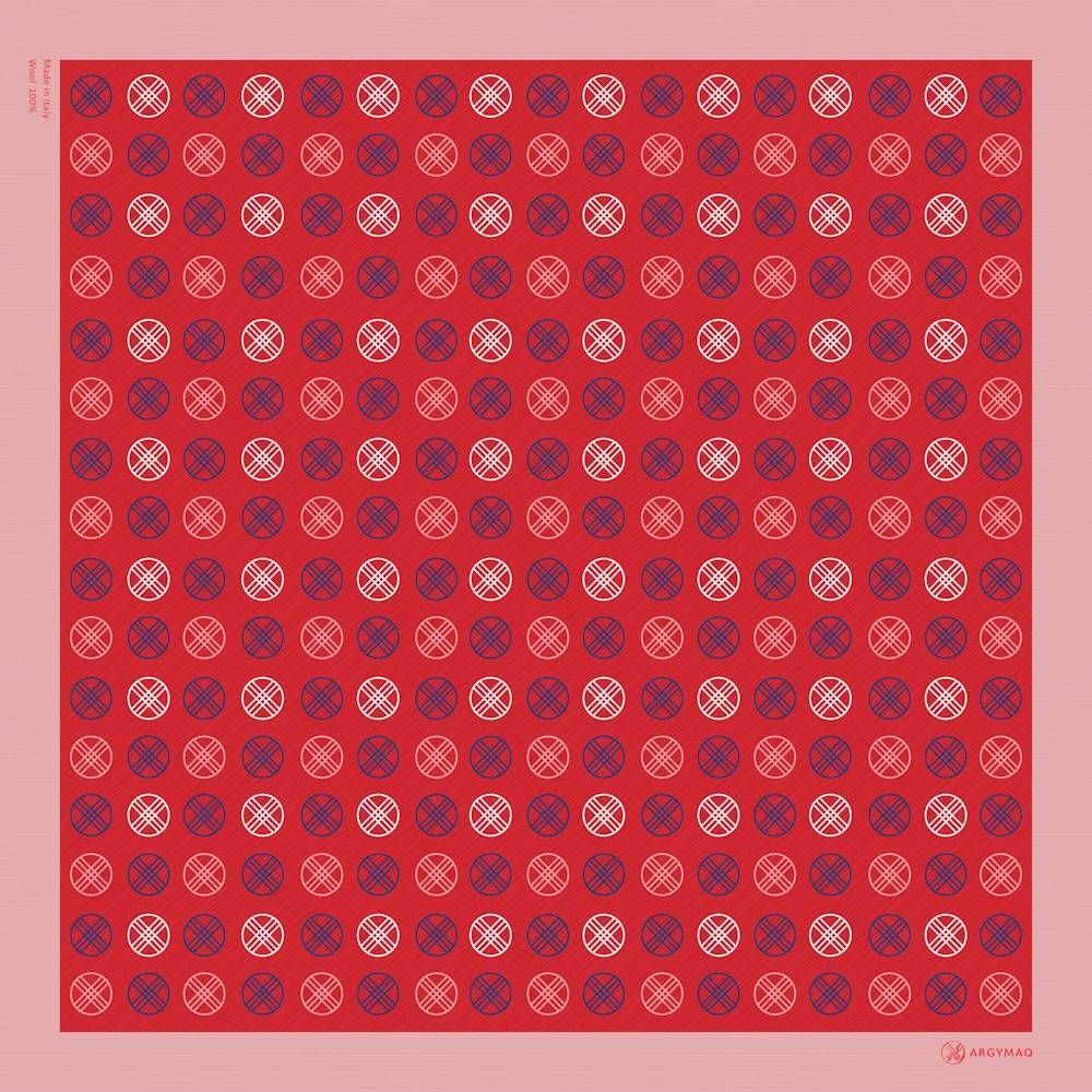 Шерстяной платок SHANYRAQ RED 70×70