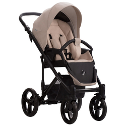 Детская коляска Bebetto Magnum Light Pro 2 в 1 01 св.бежевая кожа