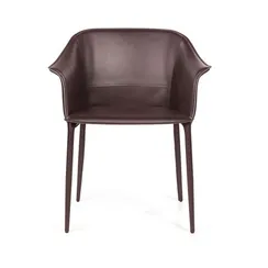 Стул Gio, коричневая кожа