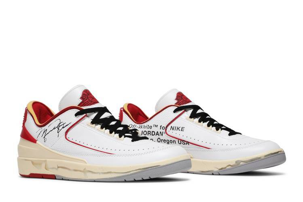 Кроссовки Off-White X Jordan Air Jordan 2 Retro Low Sp "White And Varsity Red"