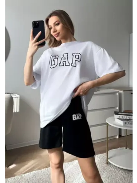 Костюм шорты с футболкой оверсайз