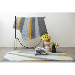 Ковер из хлопка с рисунком Tulip Field из коллекции Terra, 160х230 см