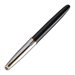 Перьевая ручка Aurora Style Metal black GT, перо - F, в подарочной коробке