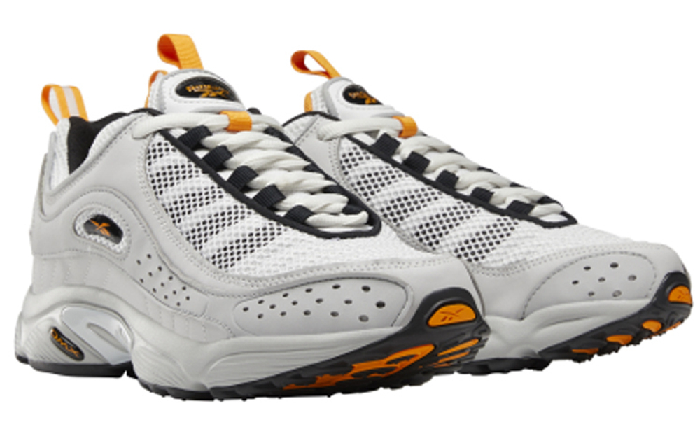 Reebok Daytona DMX fabric synthetic leather shock absorption non-slip low-cut life casual shoes for men and women the same gray