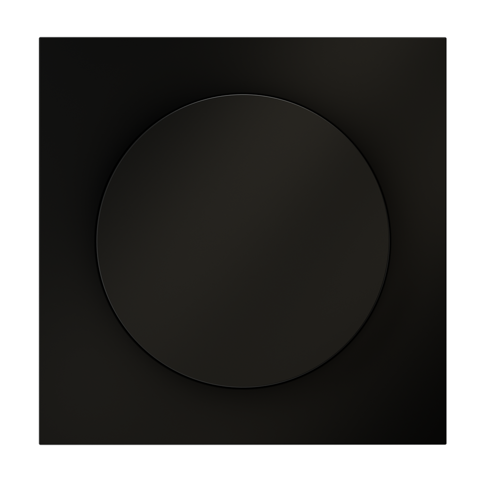 Накладка для светорегулятора поворотно-нажимного, S70 (черный матовый)