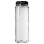 Банка для сыпучих продуктов 2,2 л КВАДРАТНАЯ C ЭМБОССИНГОМ LOVE KITCHEN 100*100*283 мм
