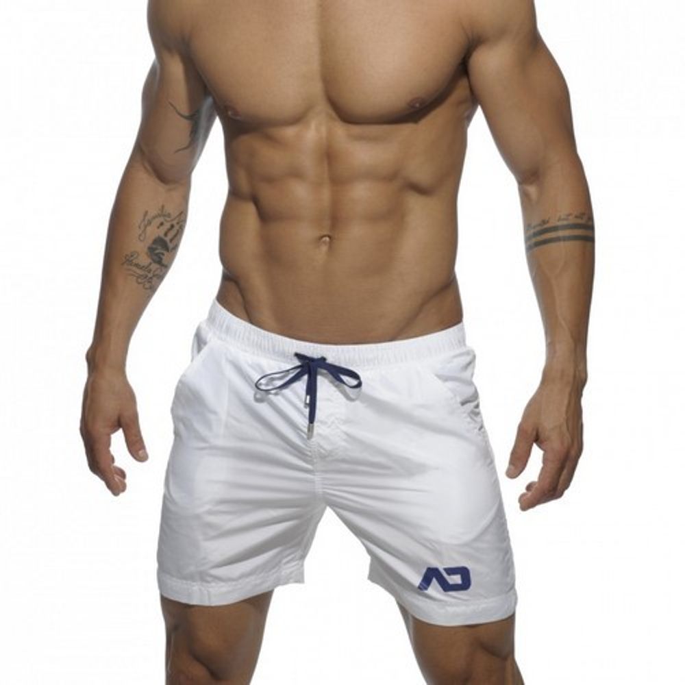 Мужские шорты удлиненные белые Addicted Sport Shorts white