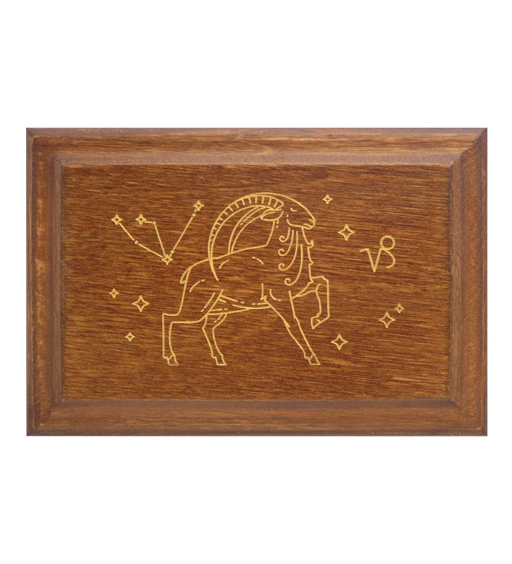 GAEM Art JW-12/08 Шкатулка деревянная «Знак Зодиака - Козерог»