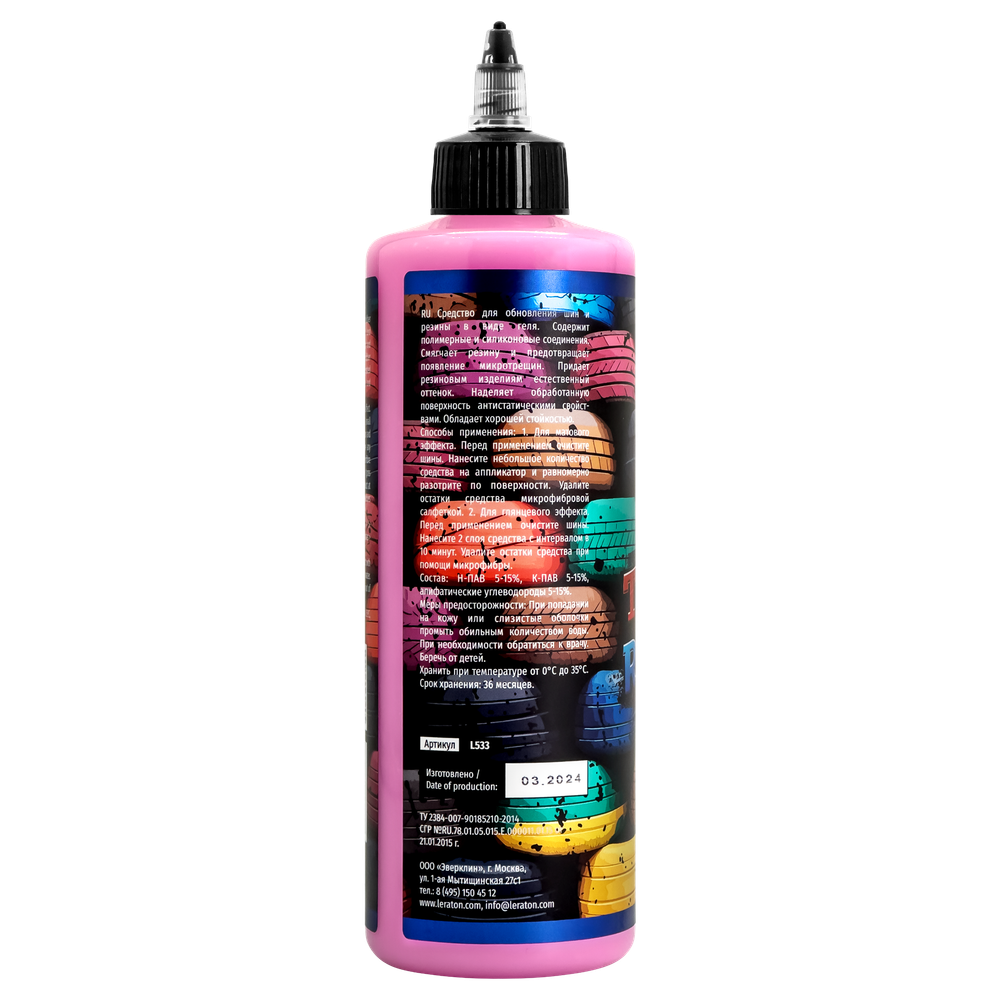 LERATON P6 Гель для ухода за шинами и резиной 473мл.