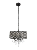 Люстра подвесная лофт хрусталь 5*E14*40