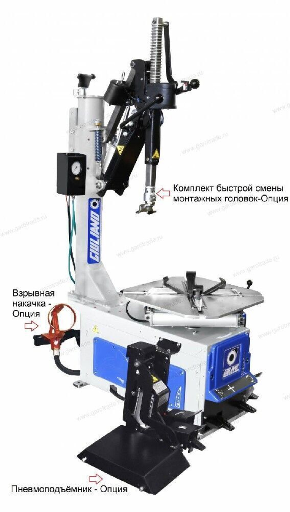 Автоматический шиномонтажный стенд до 26 дюймов с параллелограммным механизмом отвода монтажной консоли S119 Giuliano