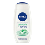 Nivea 250мл. гель д/душа Свежесть и забота увлаж. д/в тип.кожи свеж.