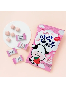 Мягкая молочная карамель со вкусом Клубники 79 г * 3 шт