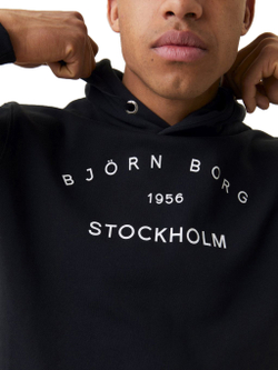Мужская кофта теннисная Björn Borg Stockholm Hood M - black