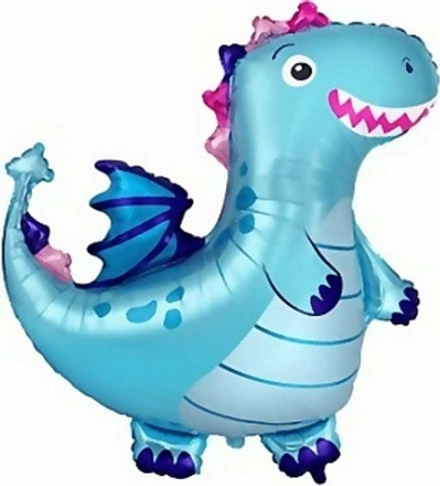 Ф Мини-фигура Дракон Голубой 14''/36 см.